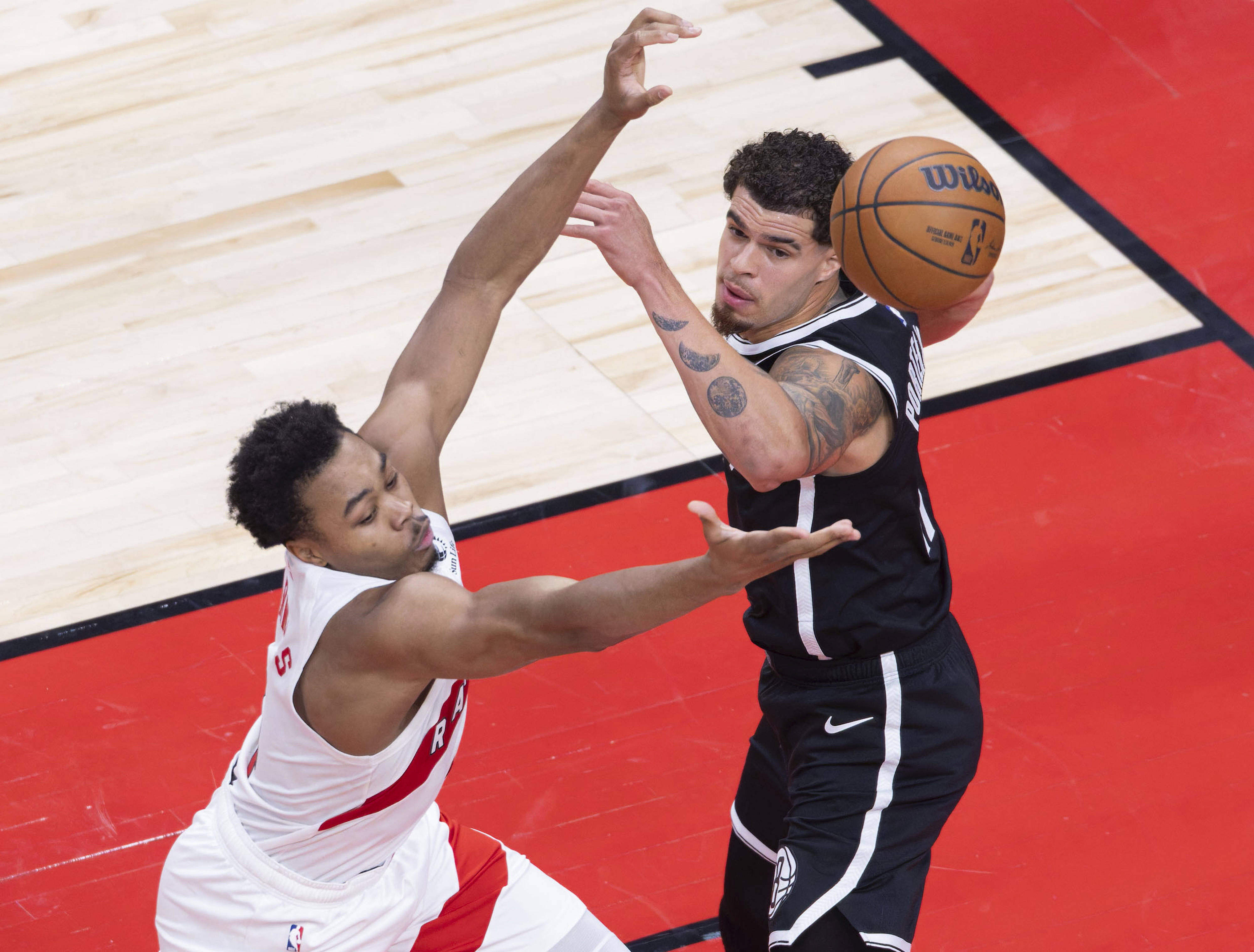 （体育）籃(lán)球——NBA季前賽(sài)：猛龙胜籃(lán)网