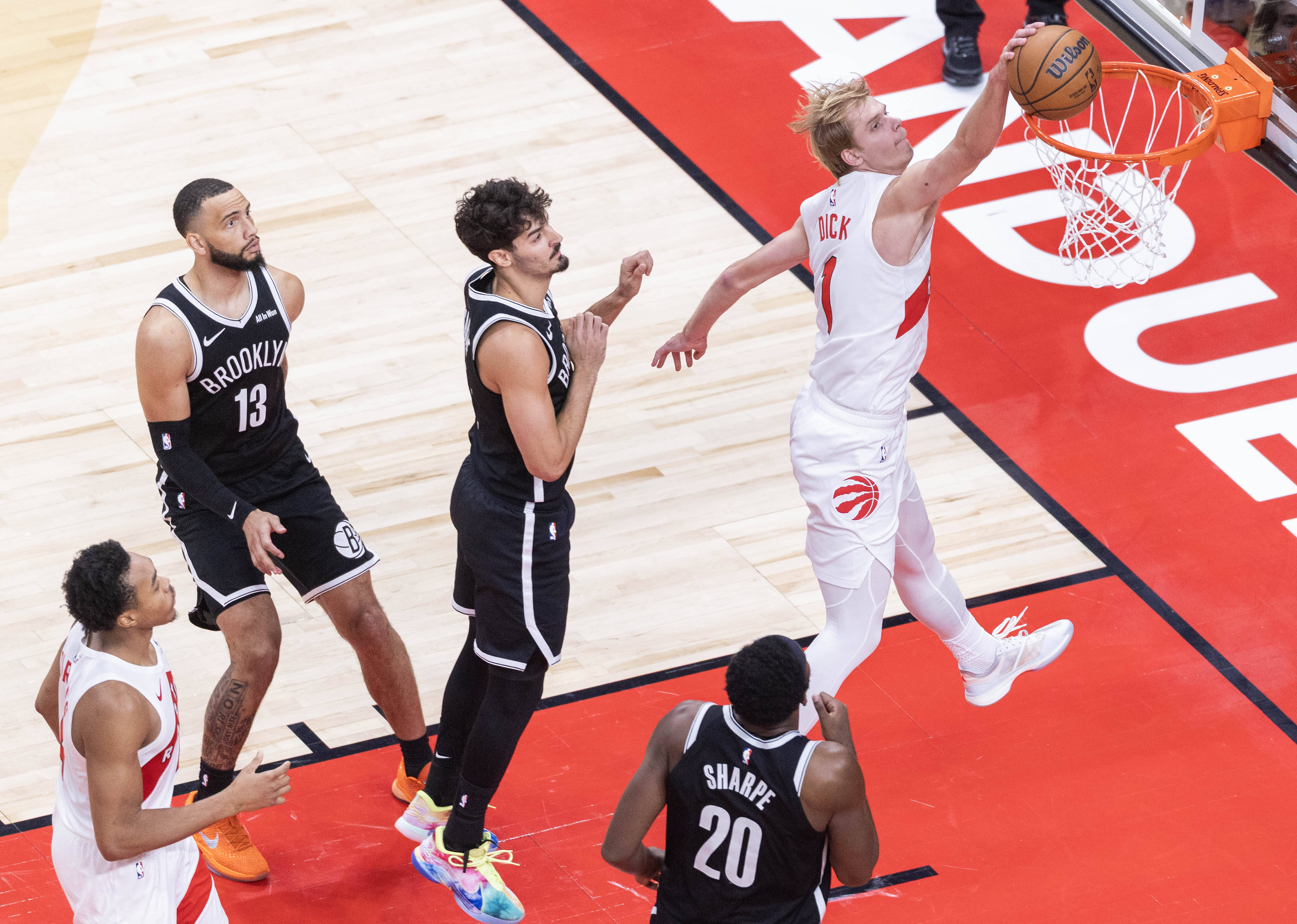 （体育）籃(lán)球——NBA季前賽(sài)：猛龙胜籃(lán)网