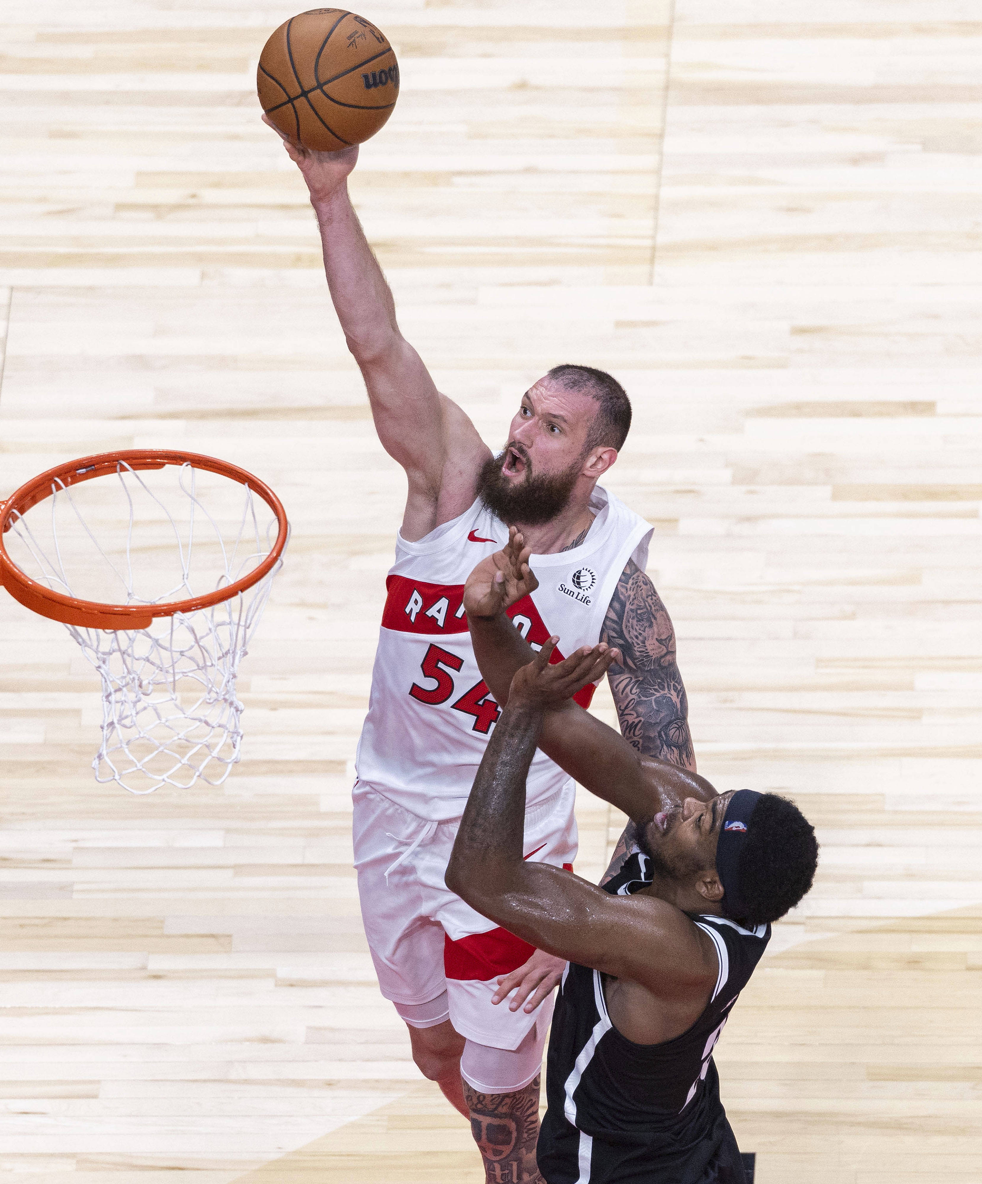 （体育）籃(lán)球——NBA季前賽(sài)：猛龙胜籃(lán)网